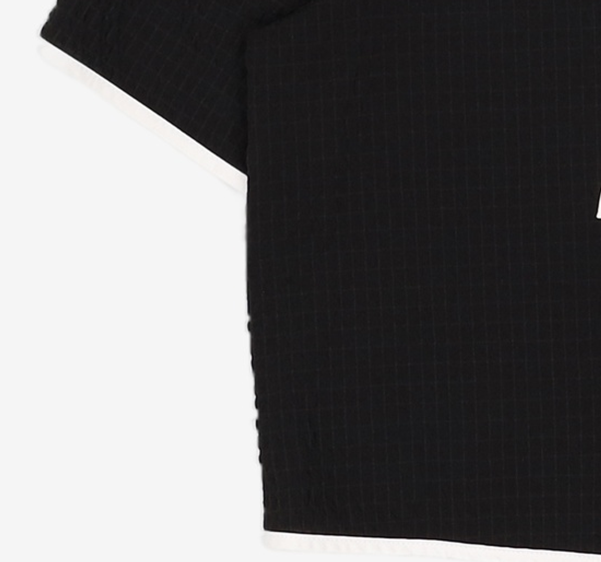 미쏘(MIXXO) 배색 가디건형 블라우스_MIWBWD812G S