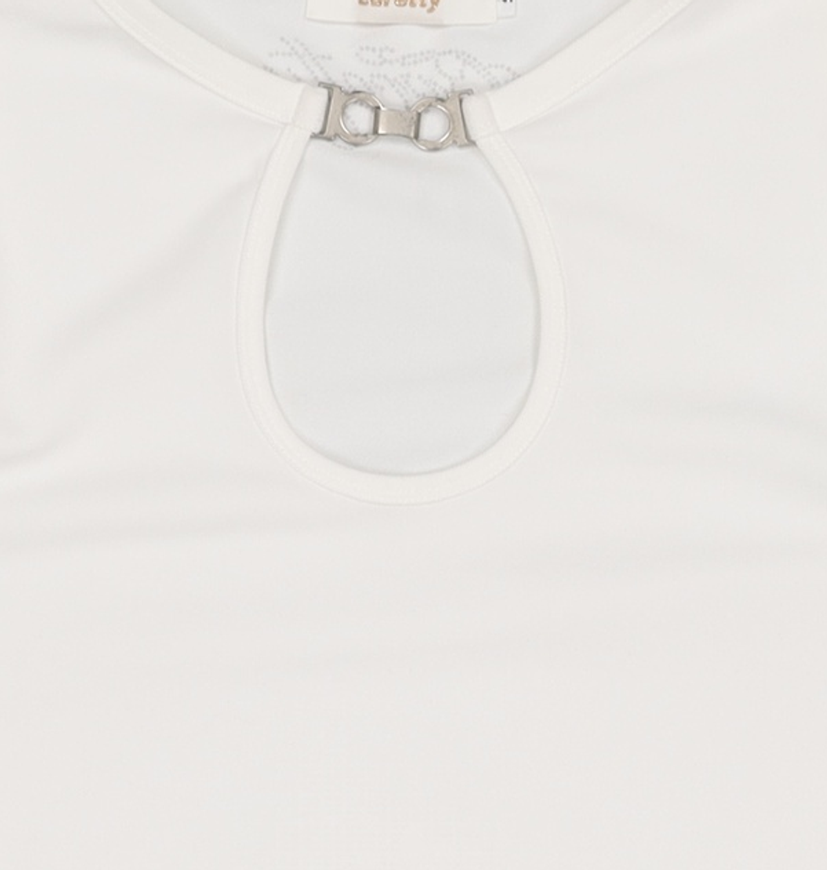 큐리티(CURETTY) C KEYHOLE DETAIL T-SHIRT_WHITE S