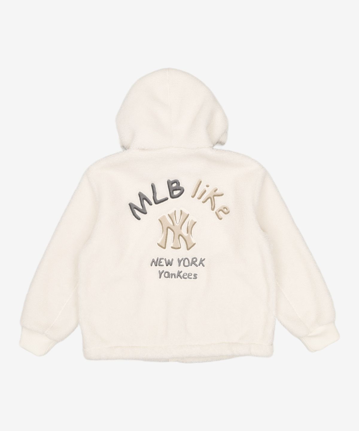 엠엘비(MLB) LIKE ICE 후드 후리스 점퍼 NY (Ivory) S