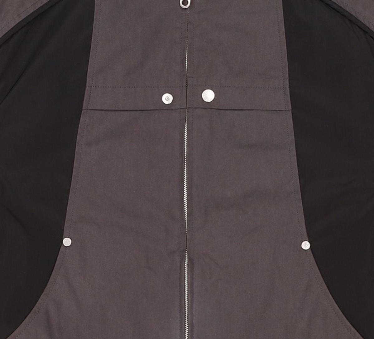애드오프(ADDOFF) PIPED PADDED BIKER JACKET CHARCOAL M