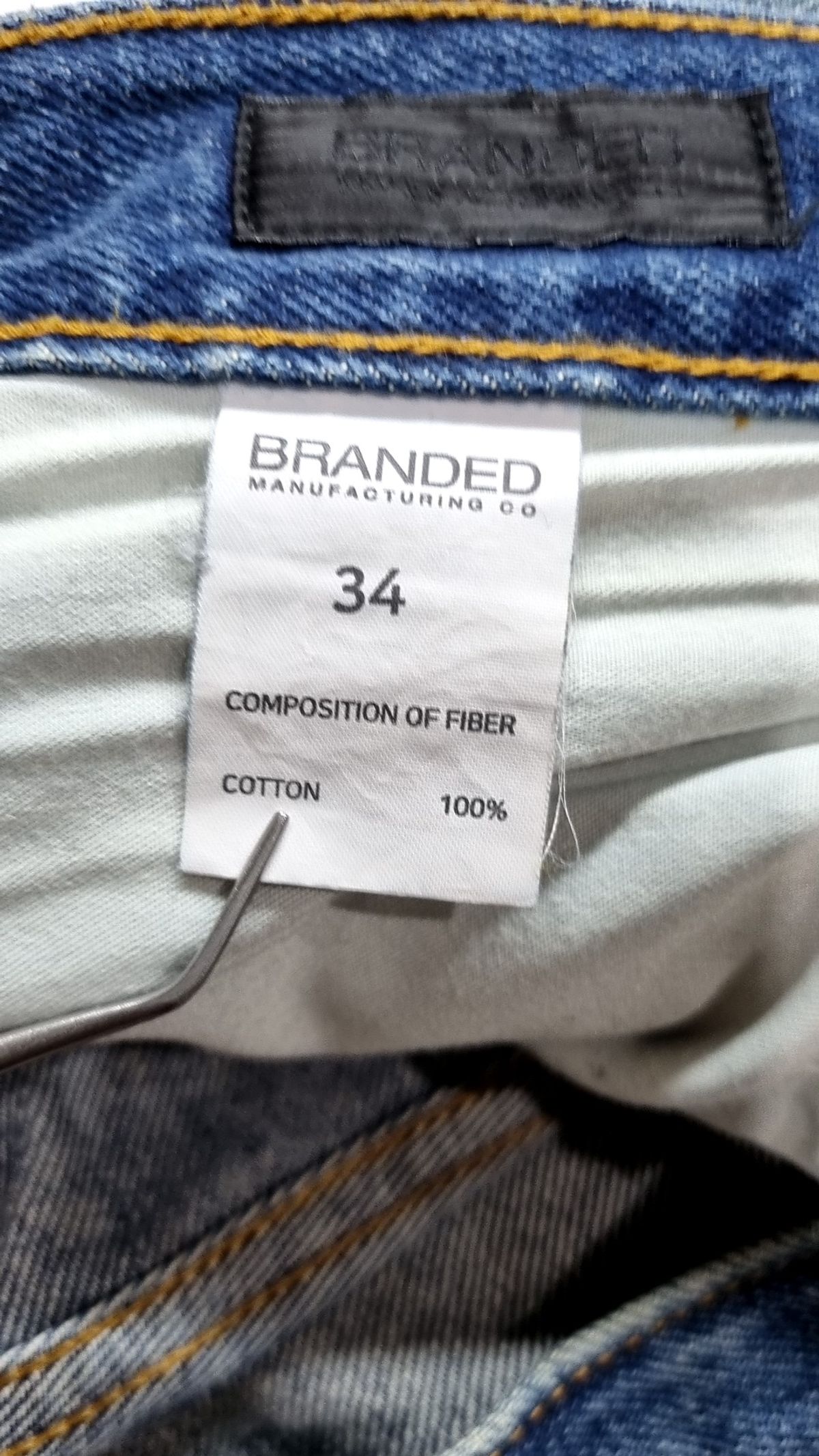 브랜디드(BRANDED) 청/데님 팬츠 34