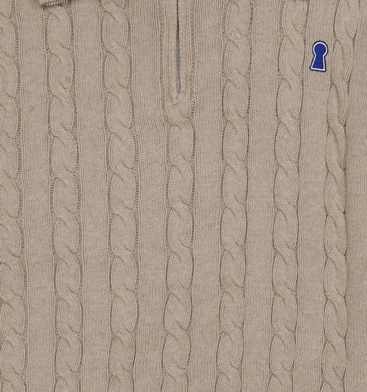 세컨모놀로그(SECONDMONO) Heavyweight Cable Half Zip Knit [OATMEAL]_COOSKT042OATMEAL M