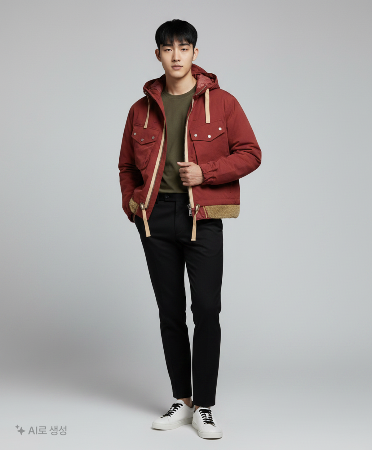프리즘웍스(FRIZMWORKS) SMOCK HOODED PARKA 002 _ BURGUNDY L