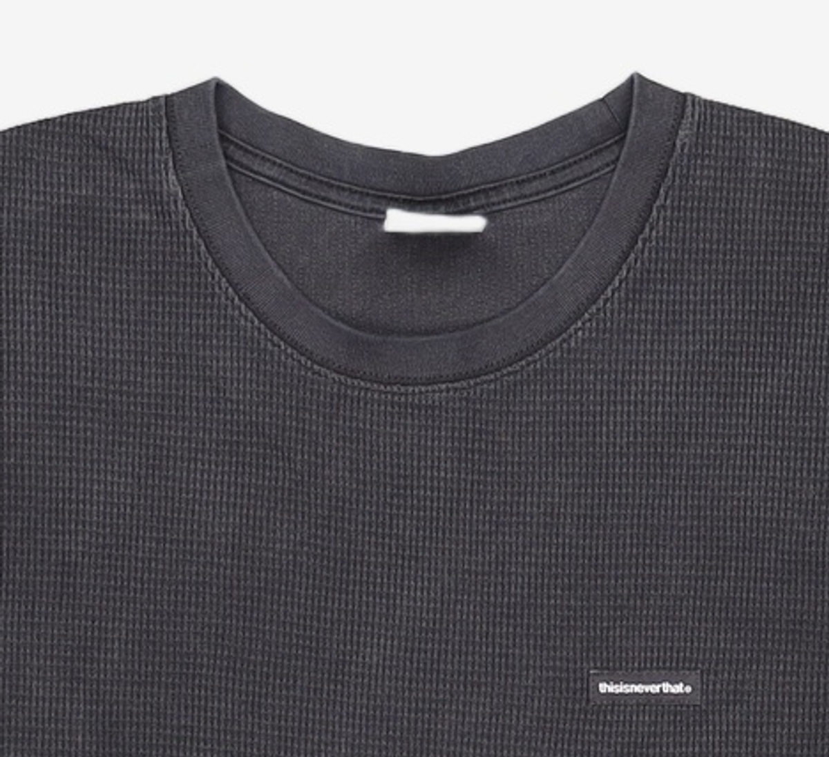 디스이즈네버댓(THISISNEVERTHAT) Waffle Tee - Black L