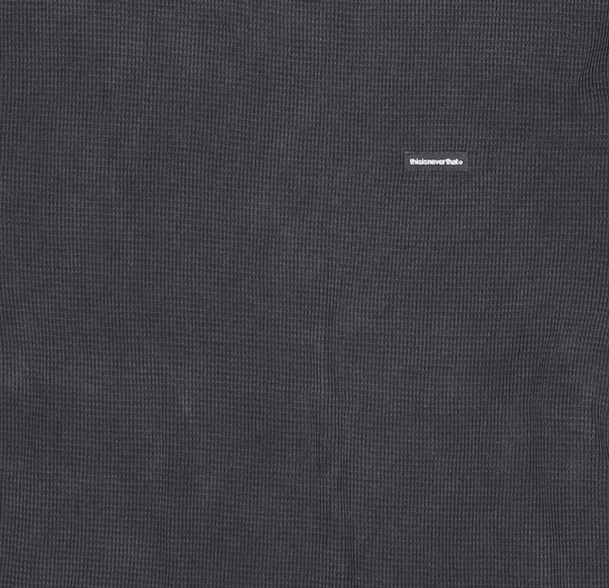 디스이즈네버댓(THISISNEVERTHAT) Waffle Tee - Black L