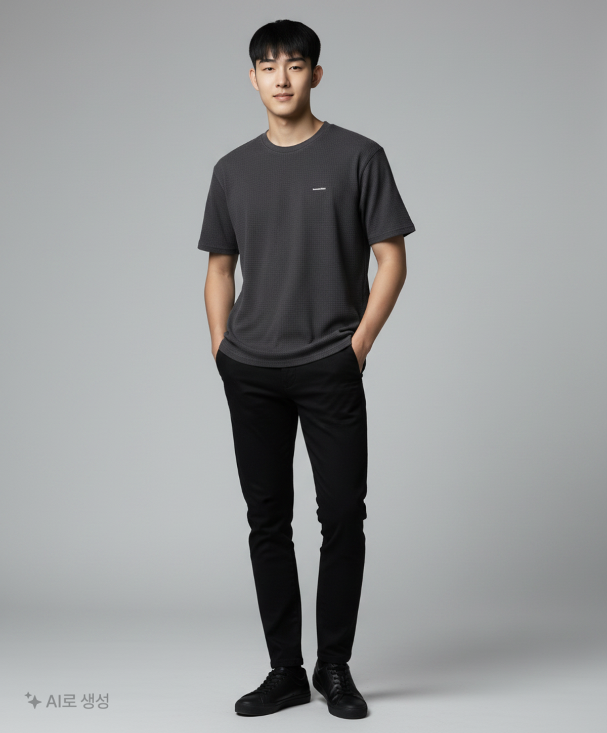 디스이즈네버댓(THISISNEVERTHAT) Waffle Tee - Black L