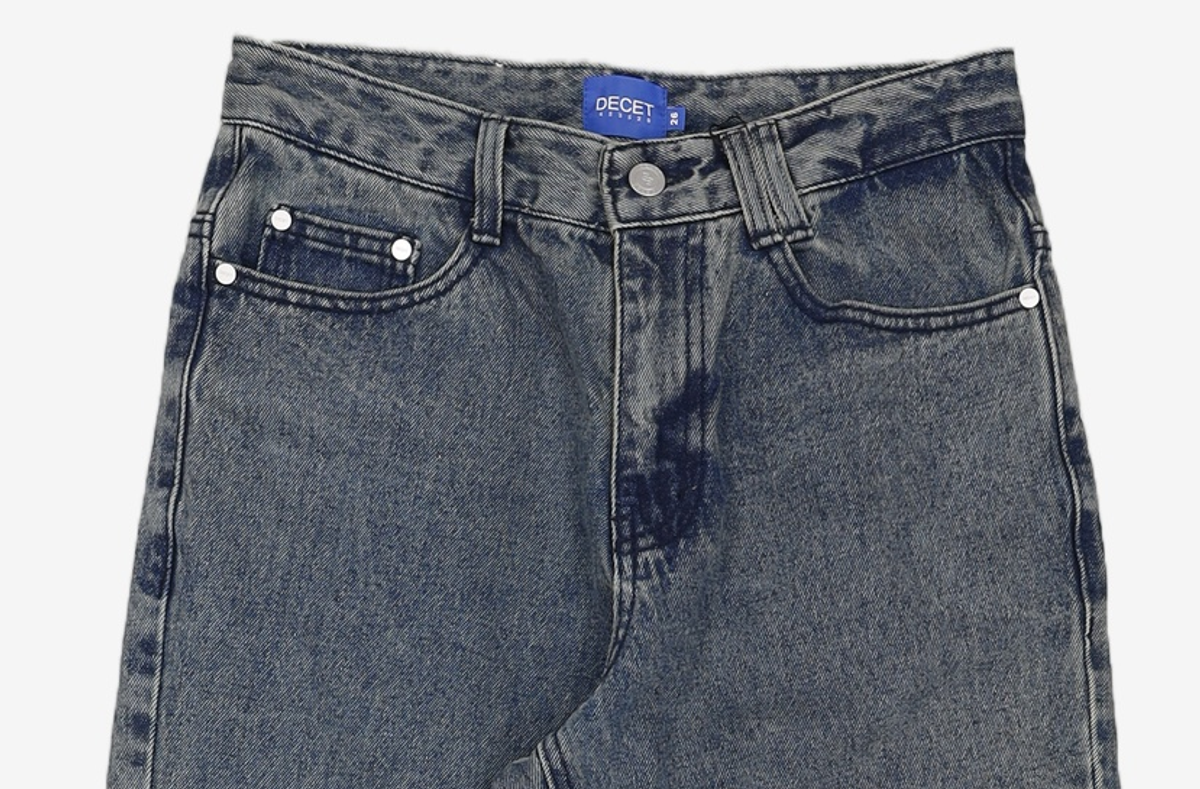데케트(DECET) Dawn Semi Wide Jeans DCPT002CRBlue2 26