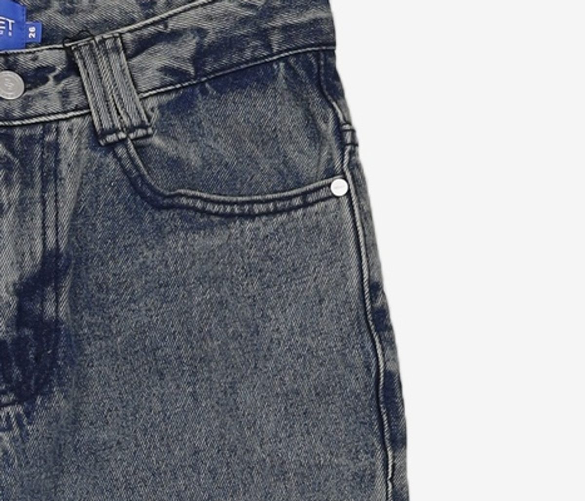 데케트(DECET) Dawn Semi Wide Jeans DCPT002CRBlue2 26