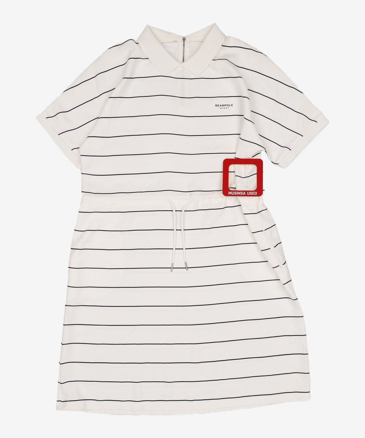 빈폴 스포츠(BEANPOLE SPORT) 아이보리 여성 스트라이프 스트링 원피스 (BO9241C120) 100