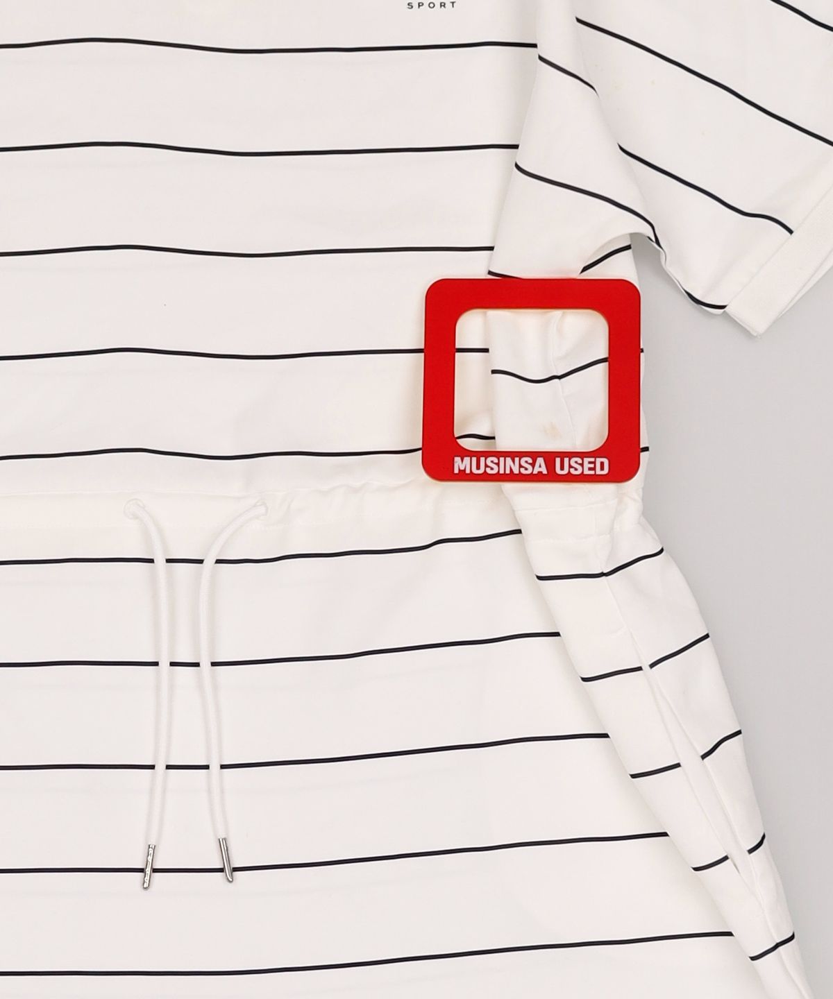 빈폴 스포츠(BEANPOLE SPORT) 아이보리 여성 스트라이프 스트링 원피스 (BO9241C120) 100