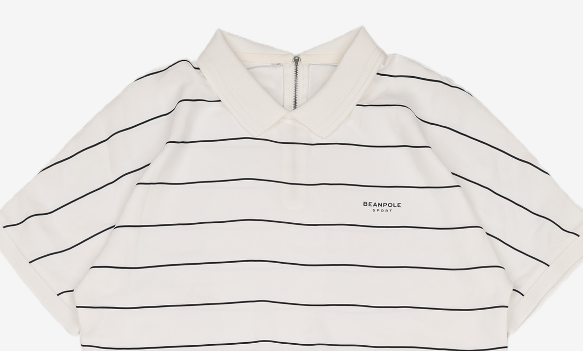 빈폴 스포츠(BEANPOLE SPORT) 아이보리 여성 스트라이프 스트링 원피스 (BO9241C120) 100