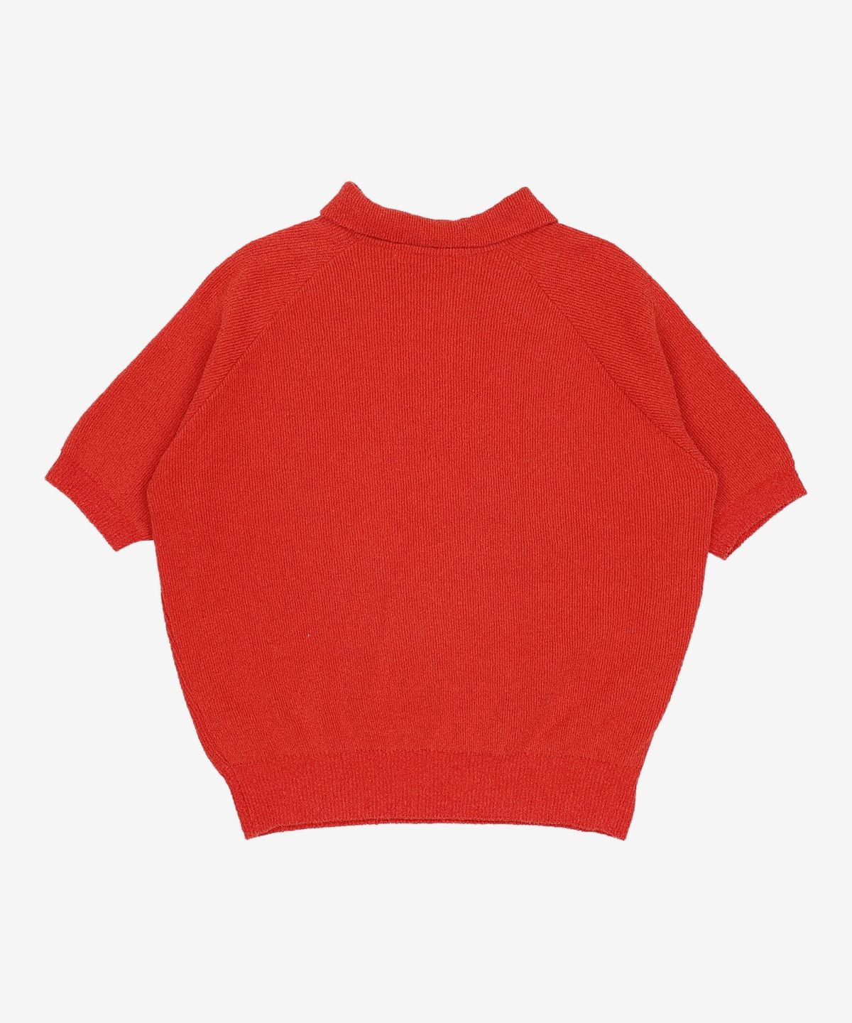 넌블랭크(NONBLANK) 래글런 하프 슬리브 칼라 니트_CRIMSON M