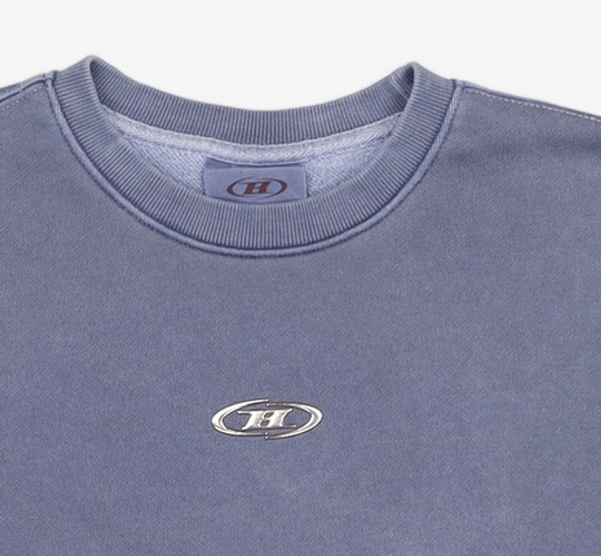 본투윈(BORN TO WIN) CHROME B PIGMENT SWEATSHIRTS [BLUE] 2
