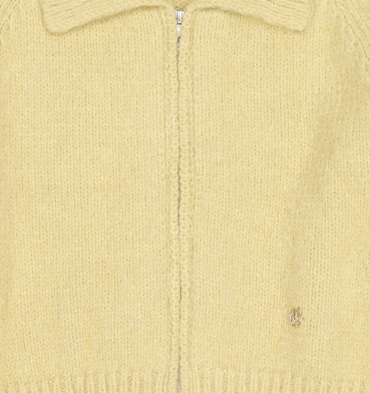 마리떼 프랑소와 저버(MARITHÉ + FRANҪOIS GIRBAUD) MFG x INGHWA W HAIRY ZIPUP CARDIGAN light olive OS