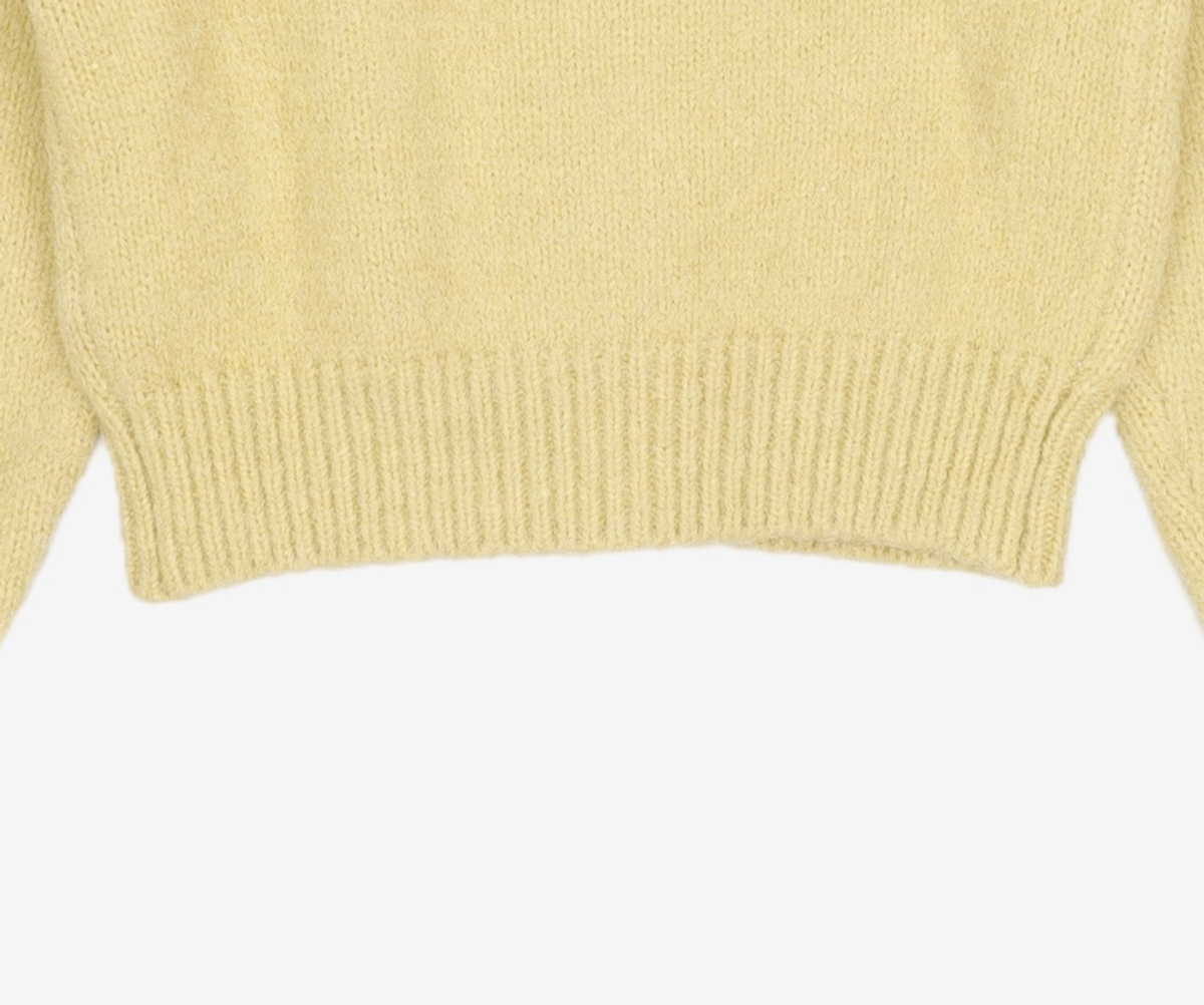 마리떼 프랑소와 저버(MARITHÉ + FRANҪOIS GIRBAUD) MFG x INGHWA W HAIRY ZIPUP CARDIGAN light olive OS