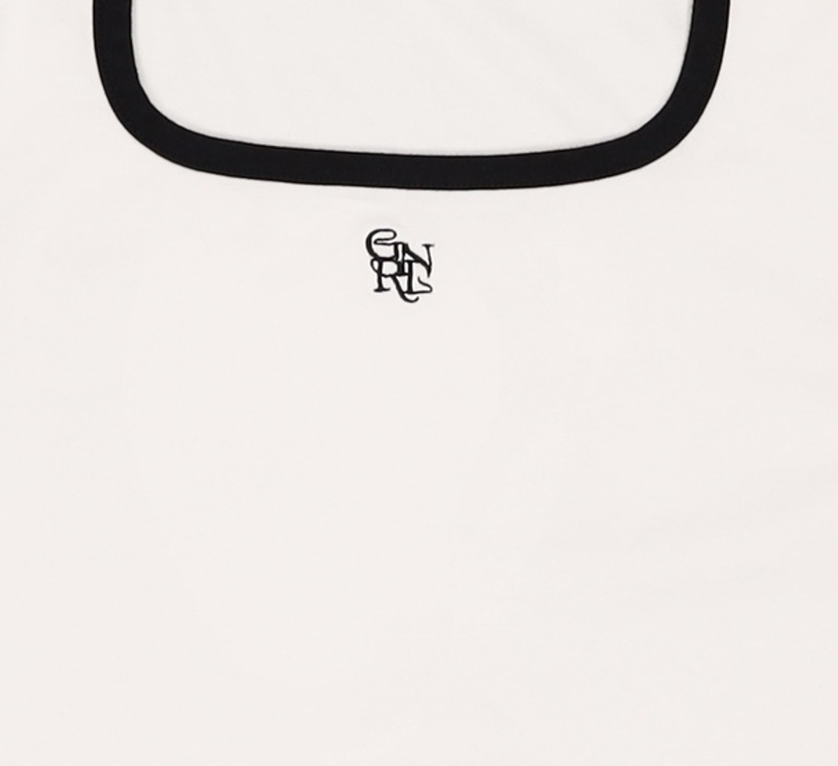 제너럴 아이디어(GENERAL IDEA) GNRL 스퀘어 배색 반팔티 [WHITE] / WBD1L01510 L