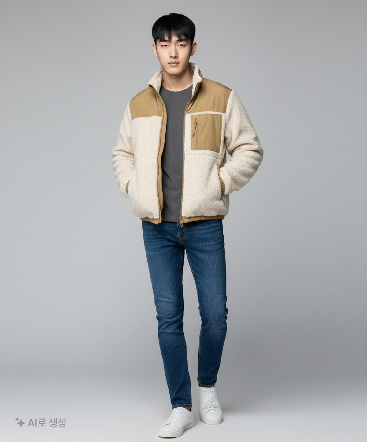 프리즘웍스(FRIZMWORKS) GRIZZLY WARM UP JACKET _ IVORY M