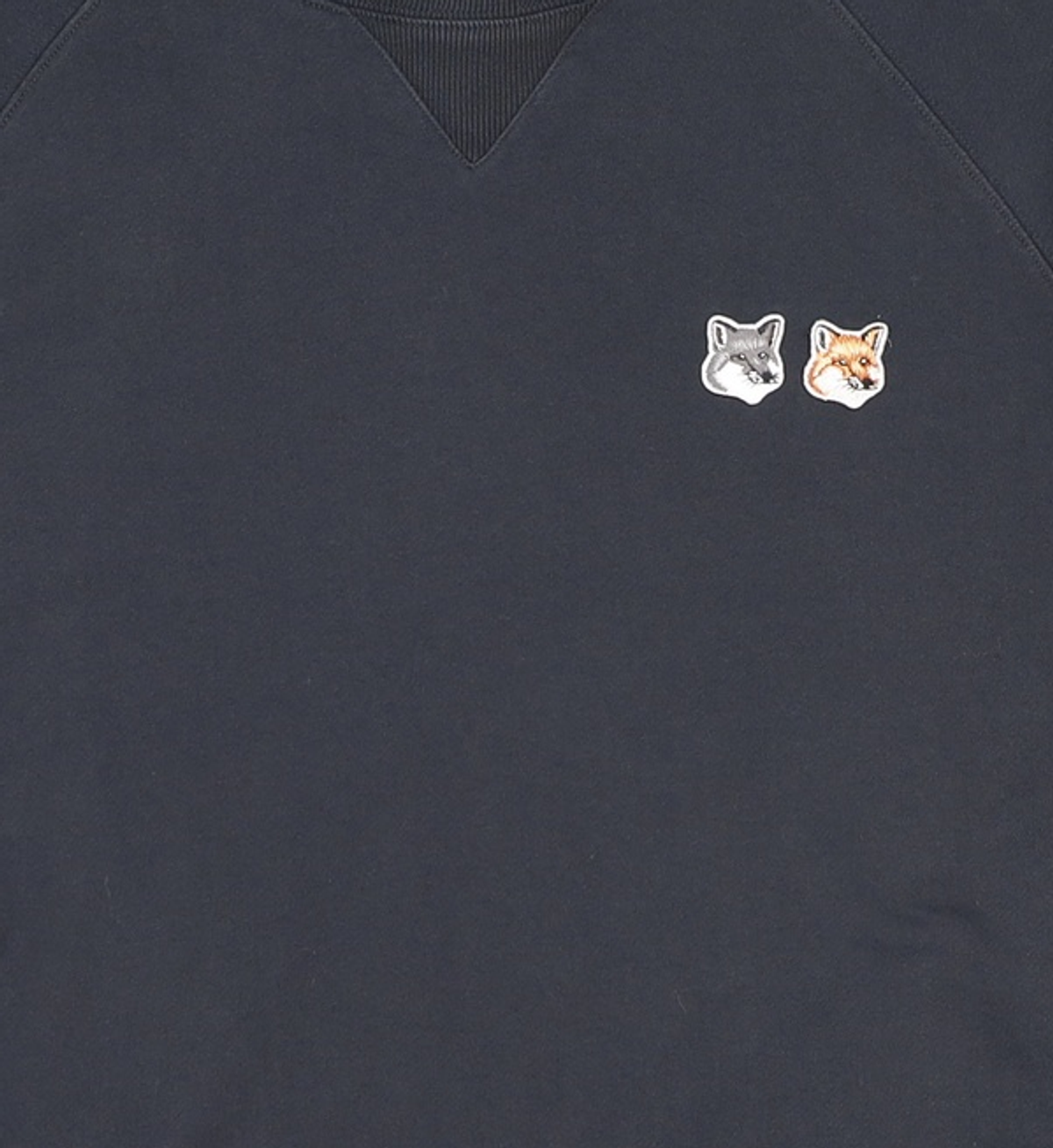 메종 키츠네(MAISON KITSUNE) 더블 폭스헤드 스웨트셔츠 FM00358KM0002 P195 BLACK L
