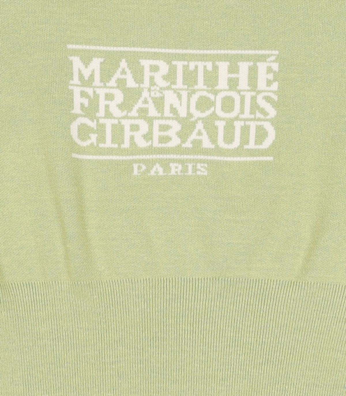 마리떼 프랑소와 저버(MARITHÉ + FRANҪOIS GIRBAUD) W CLASSIC LOGO CROP KNIT green S