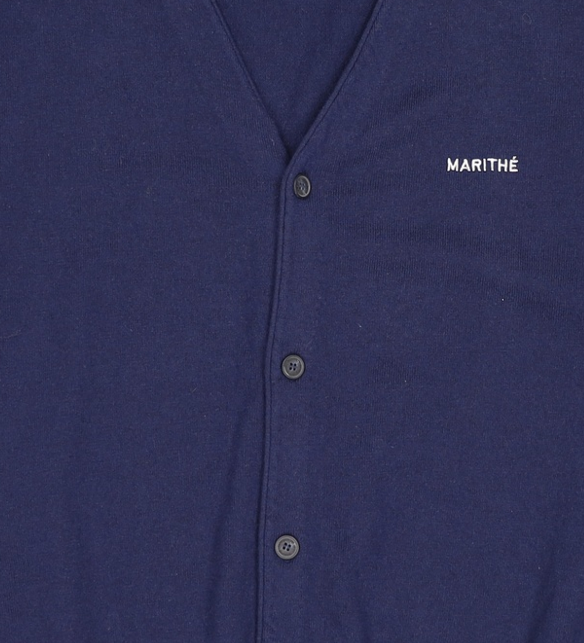 마리떼 프랑소와 저버(MARITHÉ + FRANҪOIS GIRBAUD) BASIC V NECK CARDIGAN navy XL
