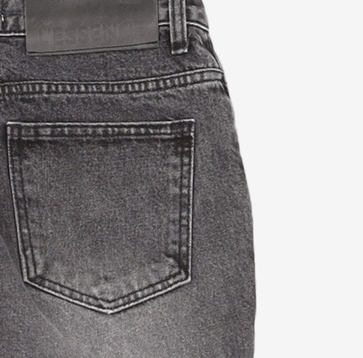르(LE) boots cut black denim pants (black) M
