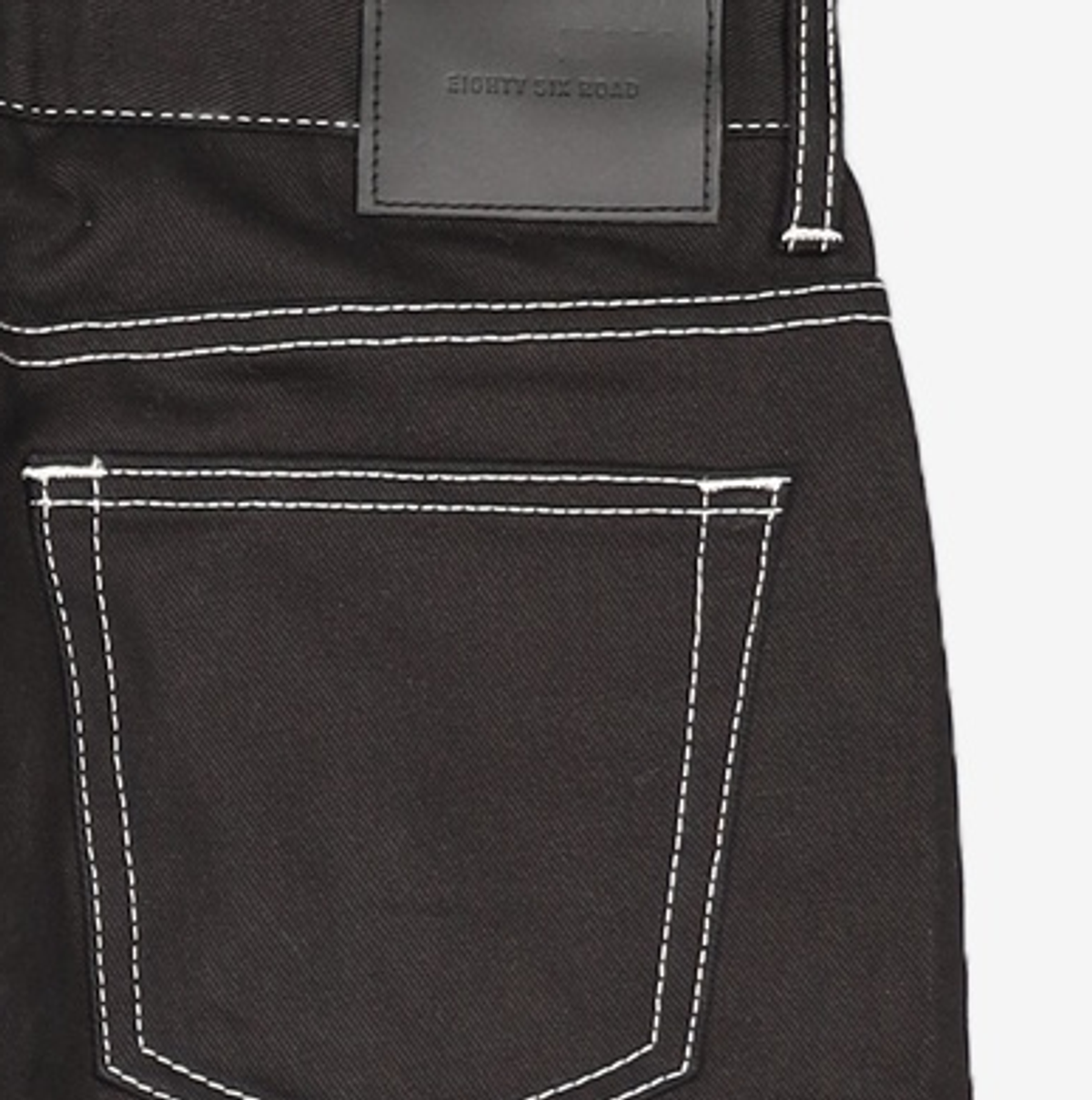 86로드(86ROAD) STITCH BLACK CHIP / CROP TAPERED 30