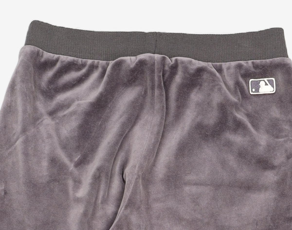 엠엘비(MLB) 베이직 스몰로고 벨벳 조거팬츠 LA (Charcoal Grey) S