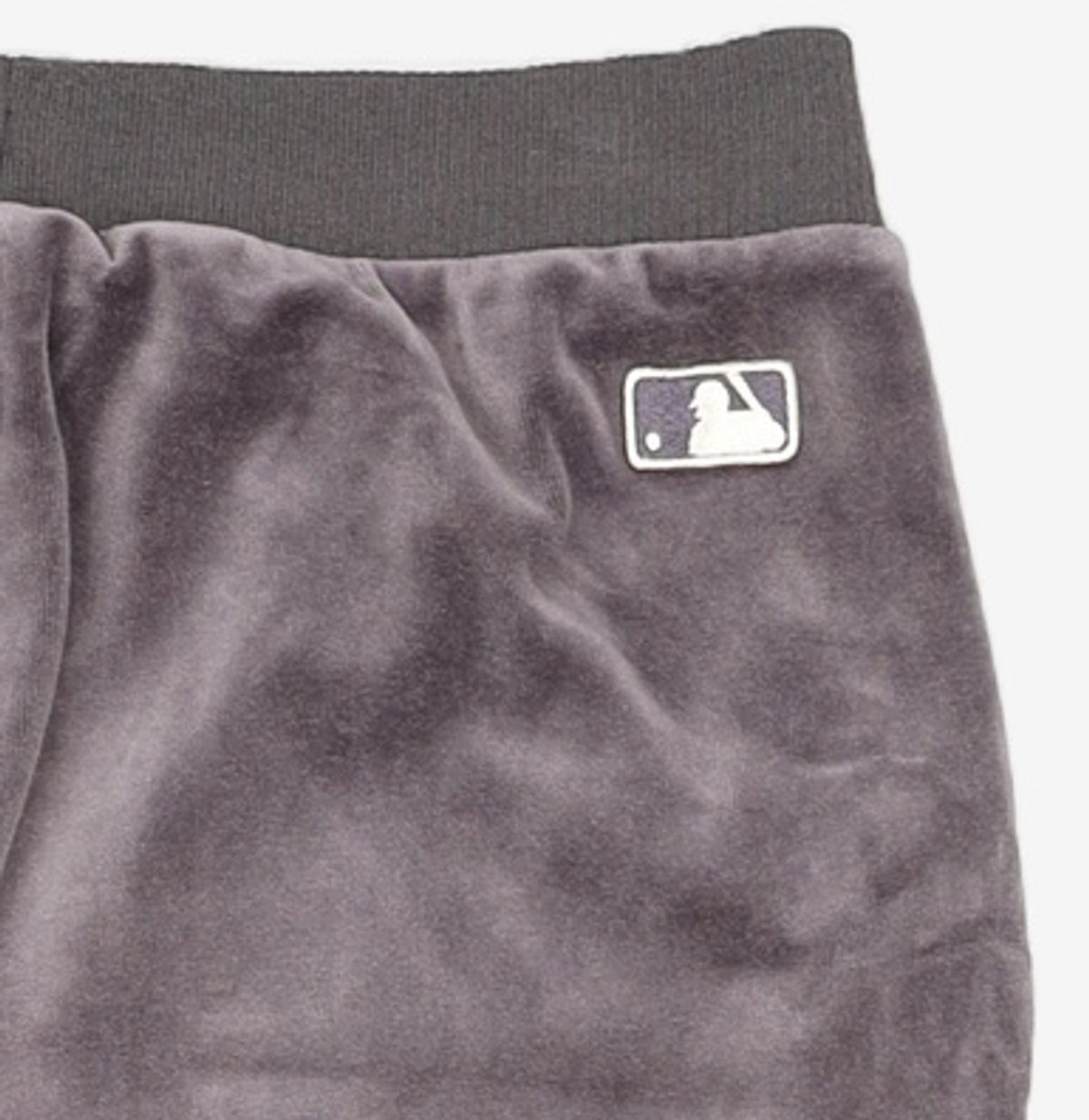 엠엘비(MLB) 베이직 스몰로고 벨벳 조거팬츠 LA (Charcoal Grey) S