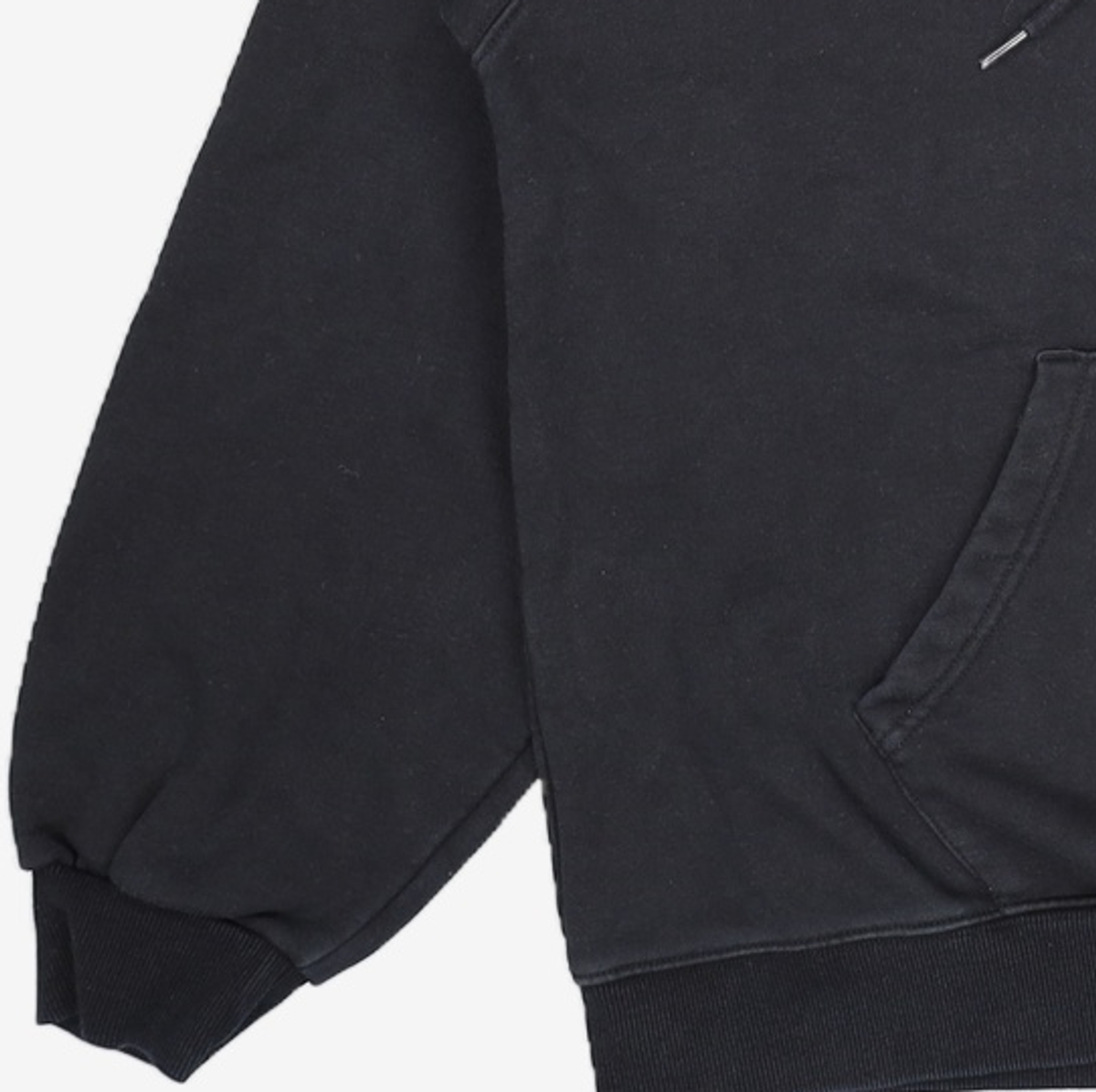 브라운브레스(BROWNBREATH) SIGNAL TAG HOODIE - BLACK XL
