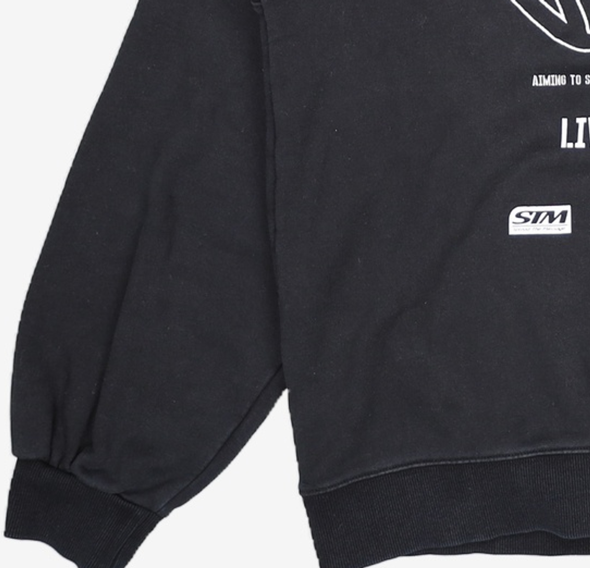 브라운브레스(BROWNBREATH) SIGNAL TAG HOODIE - BLACK XL
