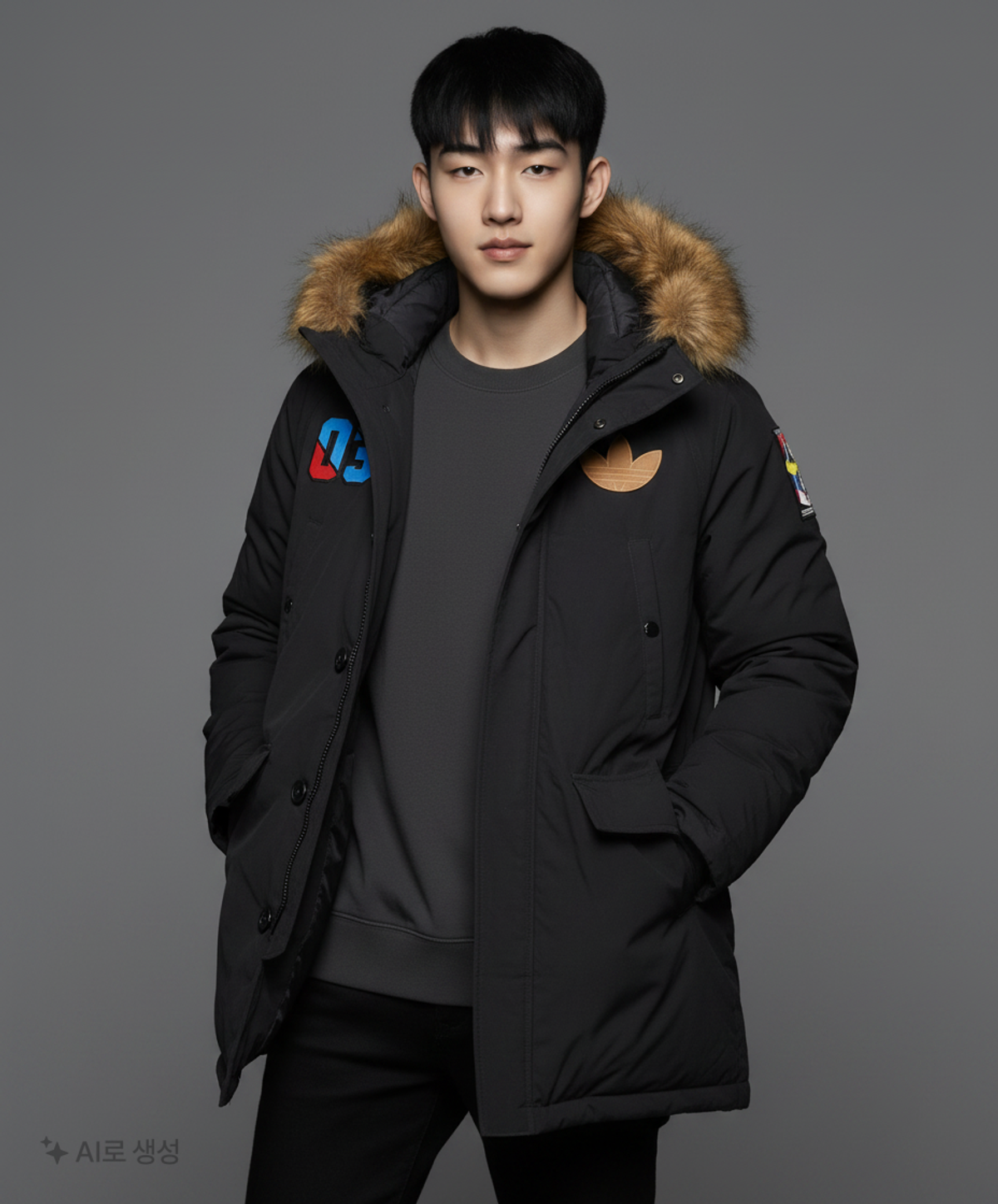 아디다스(ADIDAS) 숏 패딩/숏 헤비 아우터 90