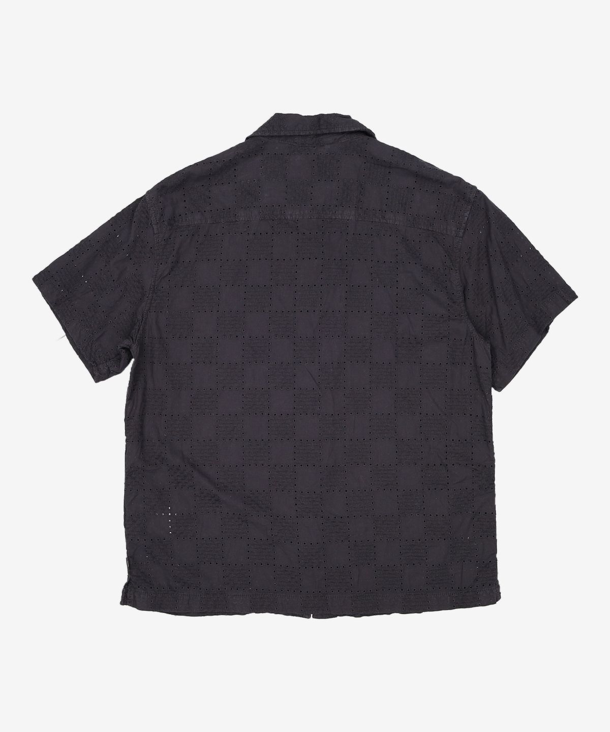 반스(VANS) 웨이사이드 아일렛 우븐 반소매 셔츠 - 블랙 / VN000M1FBLK1 S