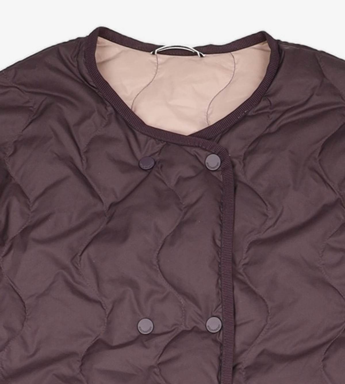 코오롱스포츠(KOLON SPORT) 여성 라운드넥 경량 중기장 다운_TVJDW21522DWI 100
