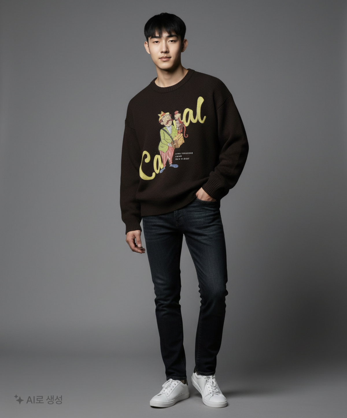 메인부스(MAINBOOTH) Carnival Sweater(BLACK) L