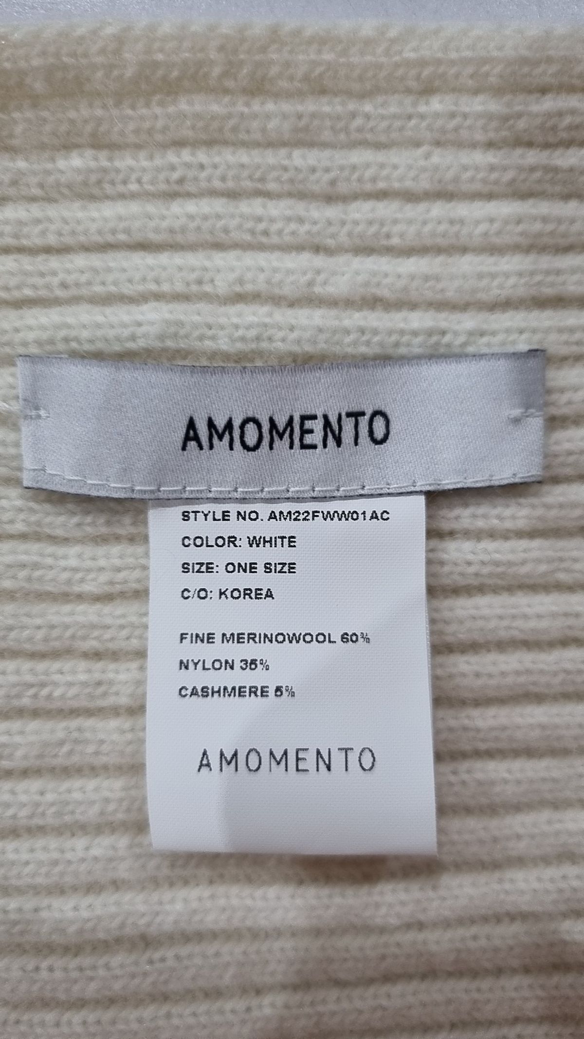 아모멘토(AMOMENTO) RIBBED BOLERO/MUFFLER(color3) ONE SIZE