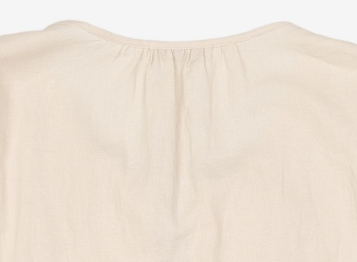 논로컬(NONLOCAL) Linen Shirring Cardigan - Beige FREE