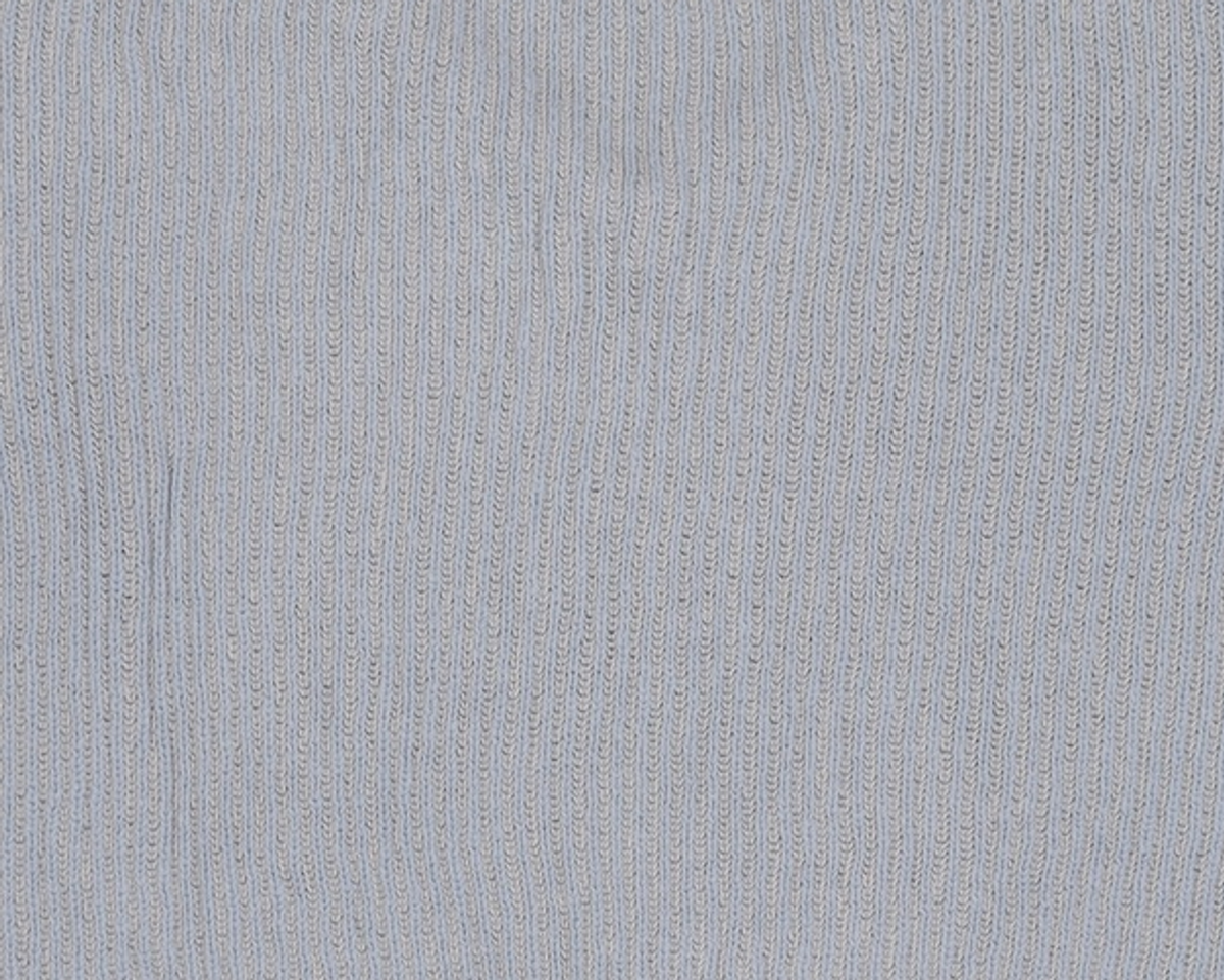 어몽(AMONG) A TWO-TONE KNIT TOP_BLUE S
