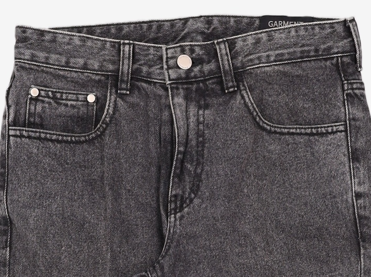 가먼트레이블(GARMENT LABLE) [피스워커x가먼트레이블]Garment Worker Stitch Jeans / Tapered (Black Tan) S