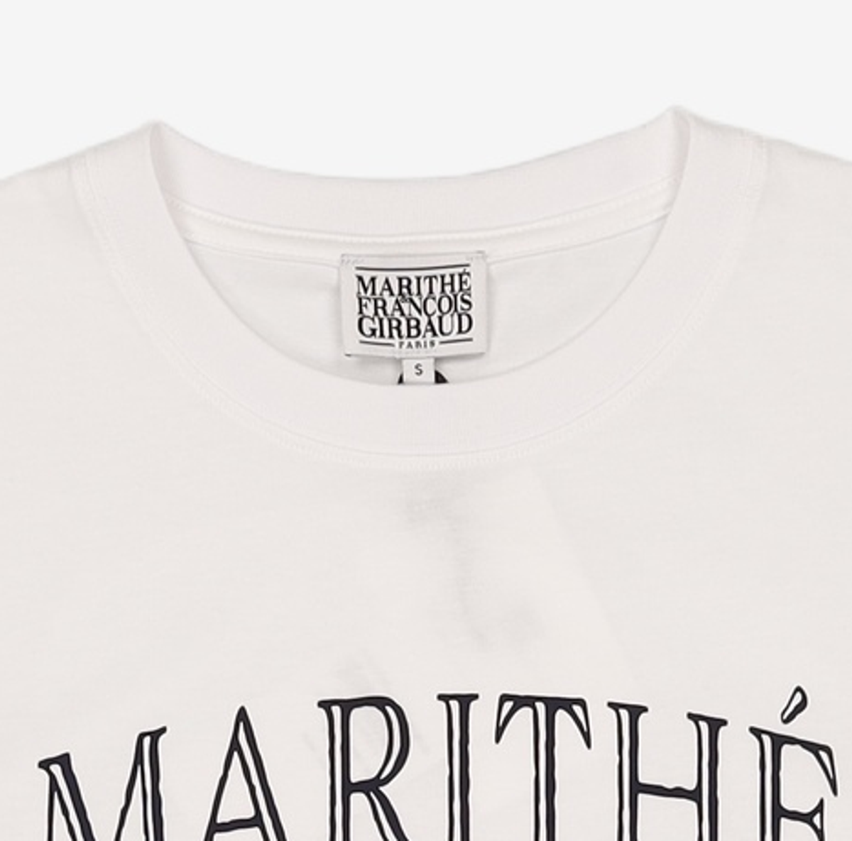 마리떼 프랑소와 저버(MARITHÉ + FRANҪOIS GIRBAUD) MARI GRAPHIC OVERSIZED TEE white S