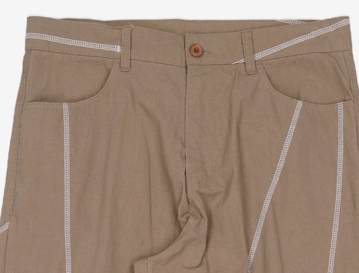 노매뉴얼(NOMANUAL) S.L PANTS - WARM GRAY 100
