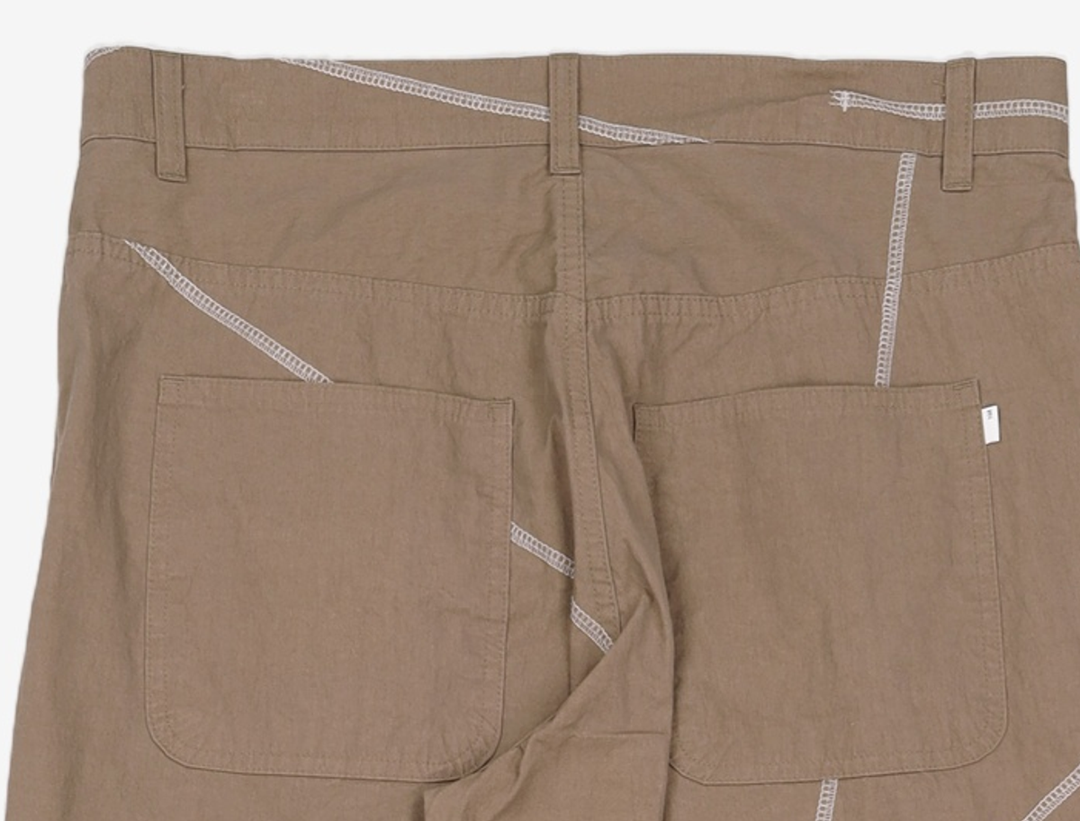 노매뉴얼(NOMANUAL) S.L PANTS - WARM GRAY 100