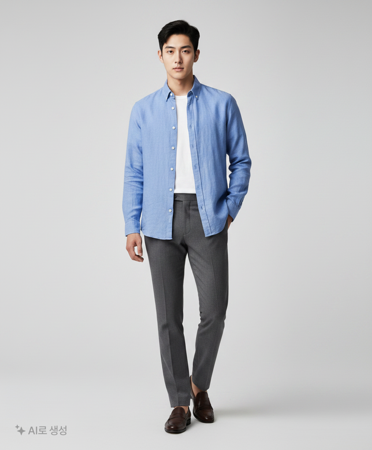 라코스테(LACOSTE) 남성 린넨 솔리드 셔츠 CH526E-52G L99 38