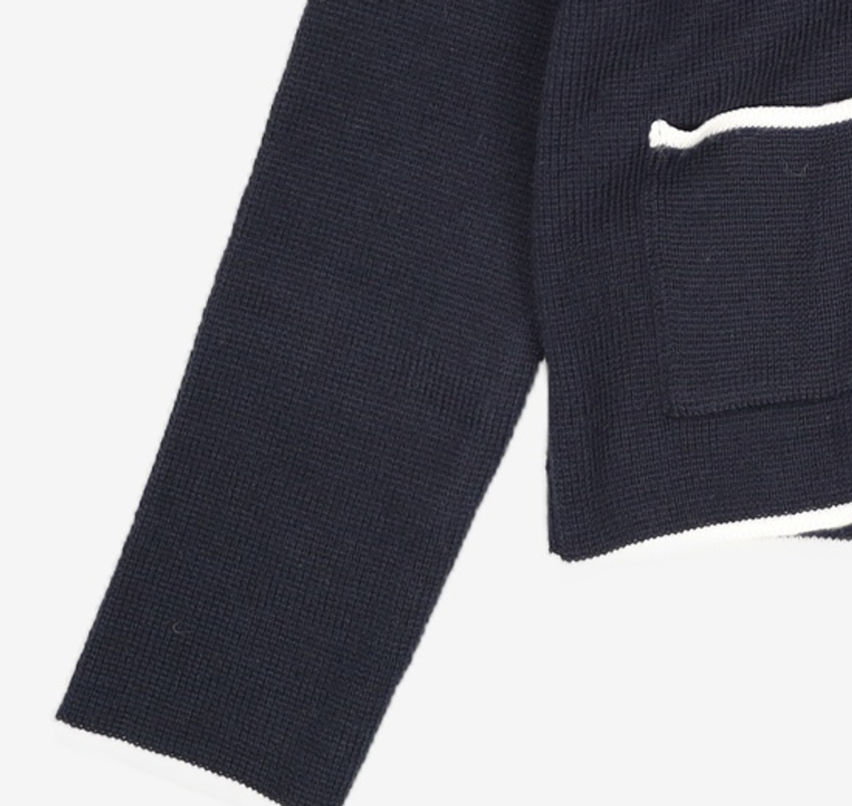 미쏘(MIXXO) 카라배색 아우터형 가디건 MIWCKD344T S