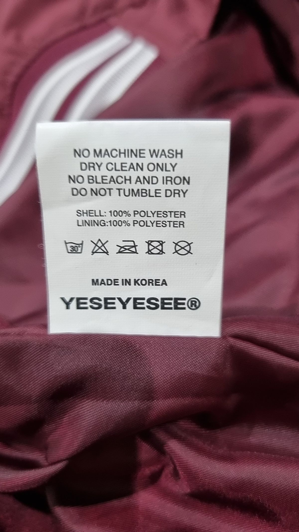 예스아이씨(YESEYESEE) 스타디움 재킷 S