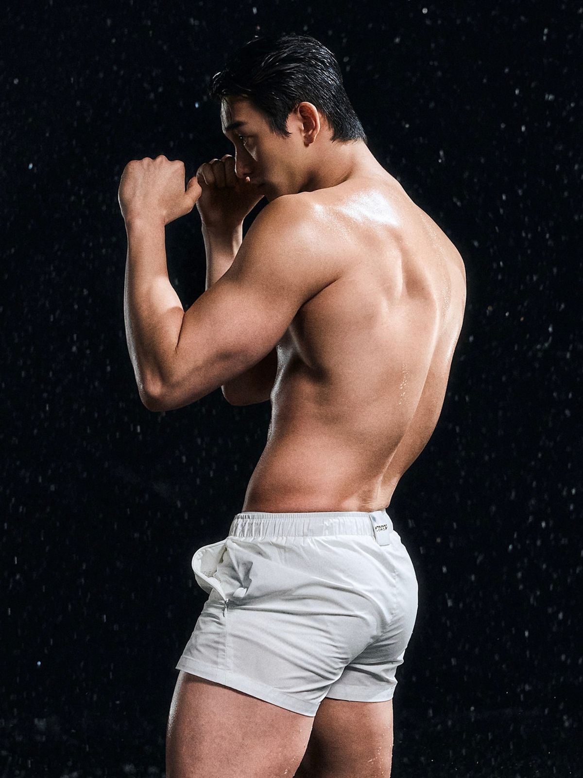 아웃오브(OUTOF) Buckle Swim Short [White]