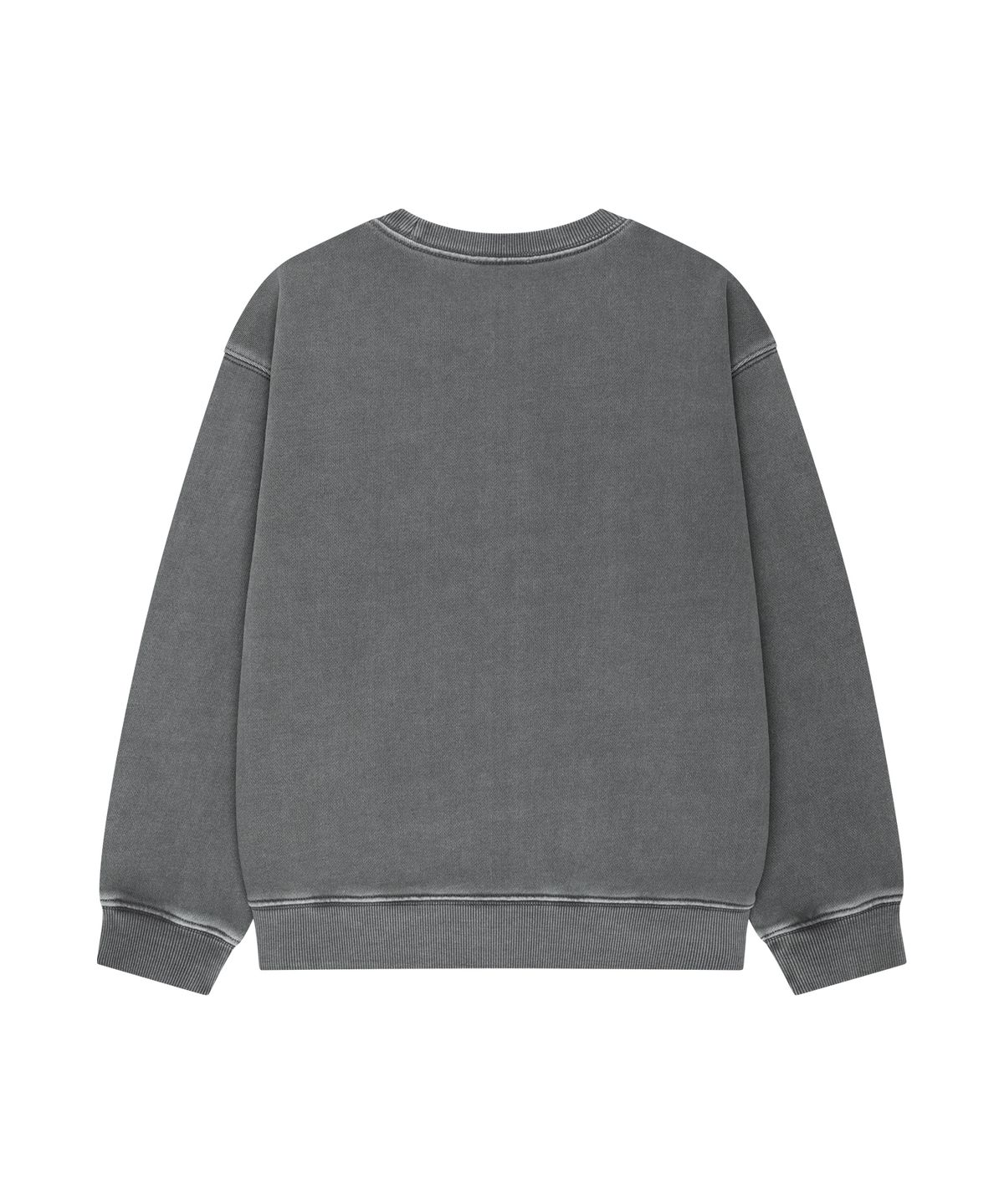 마리떼 키즈(MARITHÉ KIDS) KIDS CLASSIC LOGO APPLIQUE DYEING SWEATSHIRT charcoal