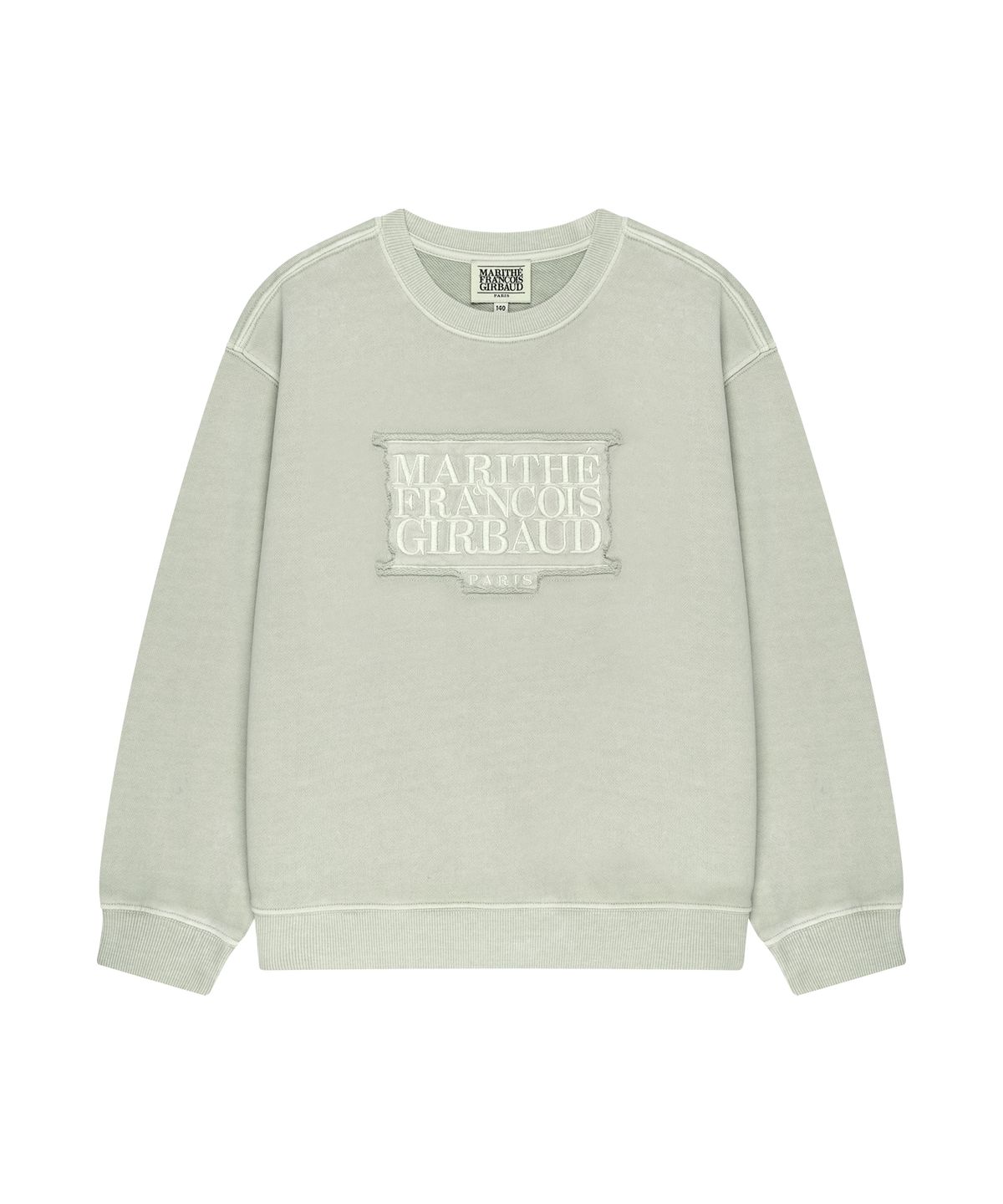 마리떼 키즈(MARITHÉ KIDS) KIDS CLASSIC LOGO APPLIQUE DYEING SWEATSHIRT light beige