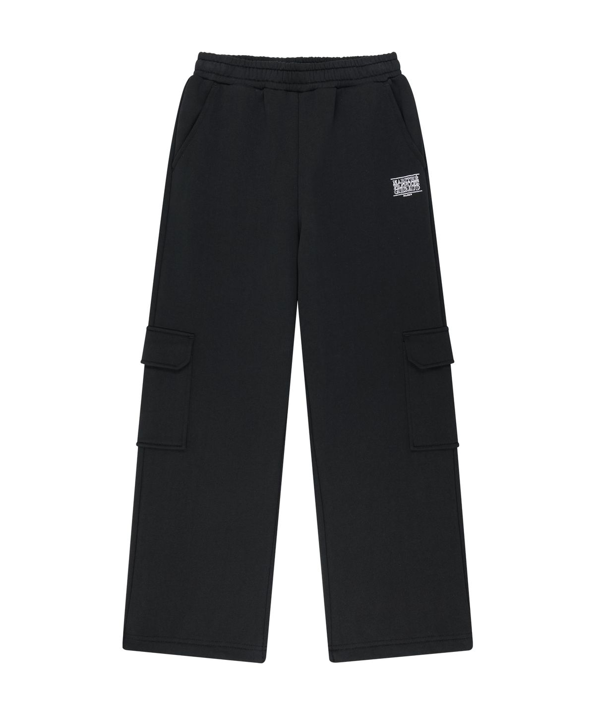 마리떼 키즈(MARITHÉ KIDS) KIDS DOODLE CLASSIC LOGO CARGO SWEAT PANTS black