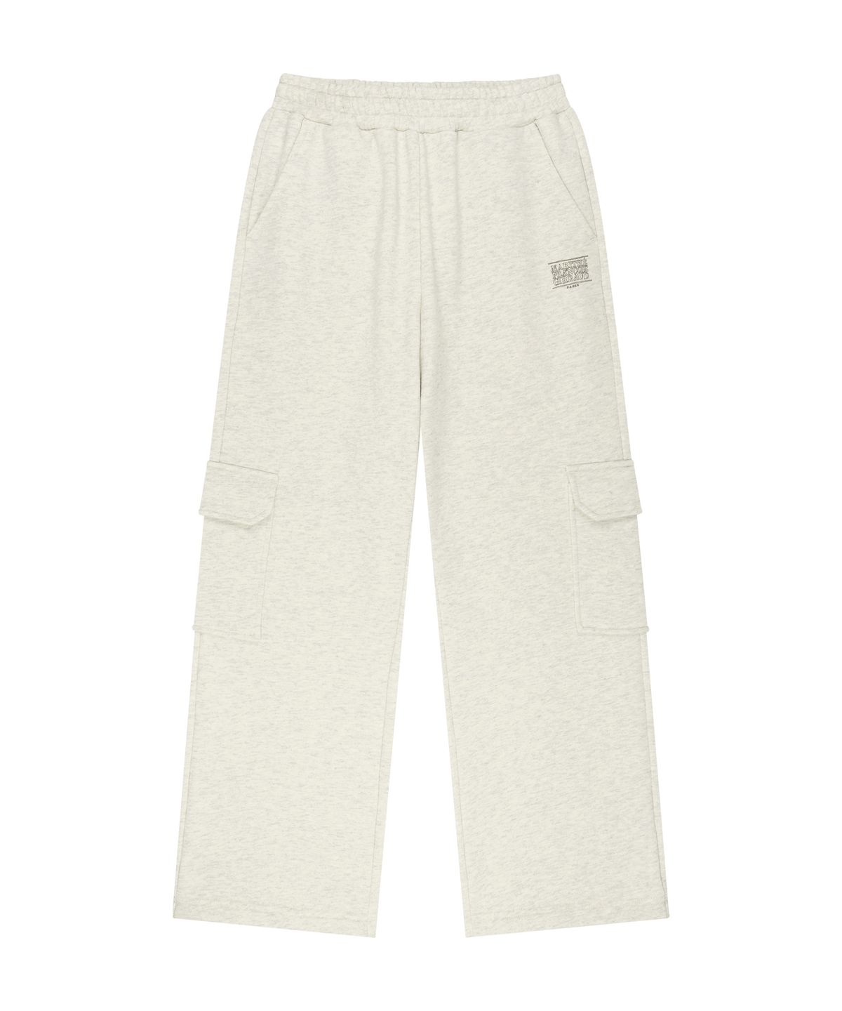 마리떼 키즈(MARITHÉ KIDS) KIDS DOODLE CLASSIC LOGO CARGO SWEAT PANTS oatmeal