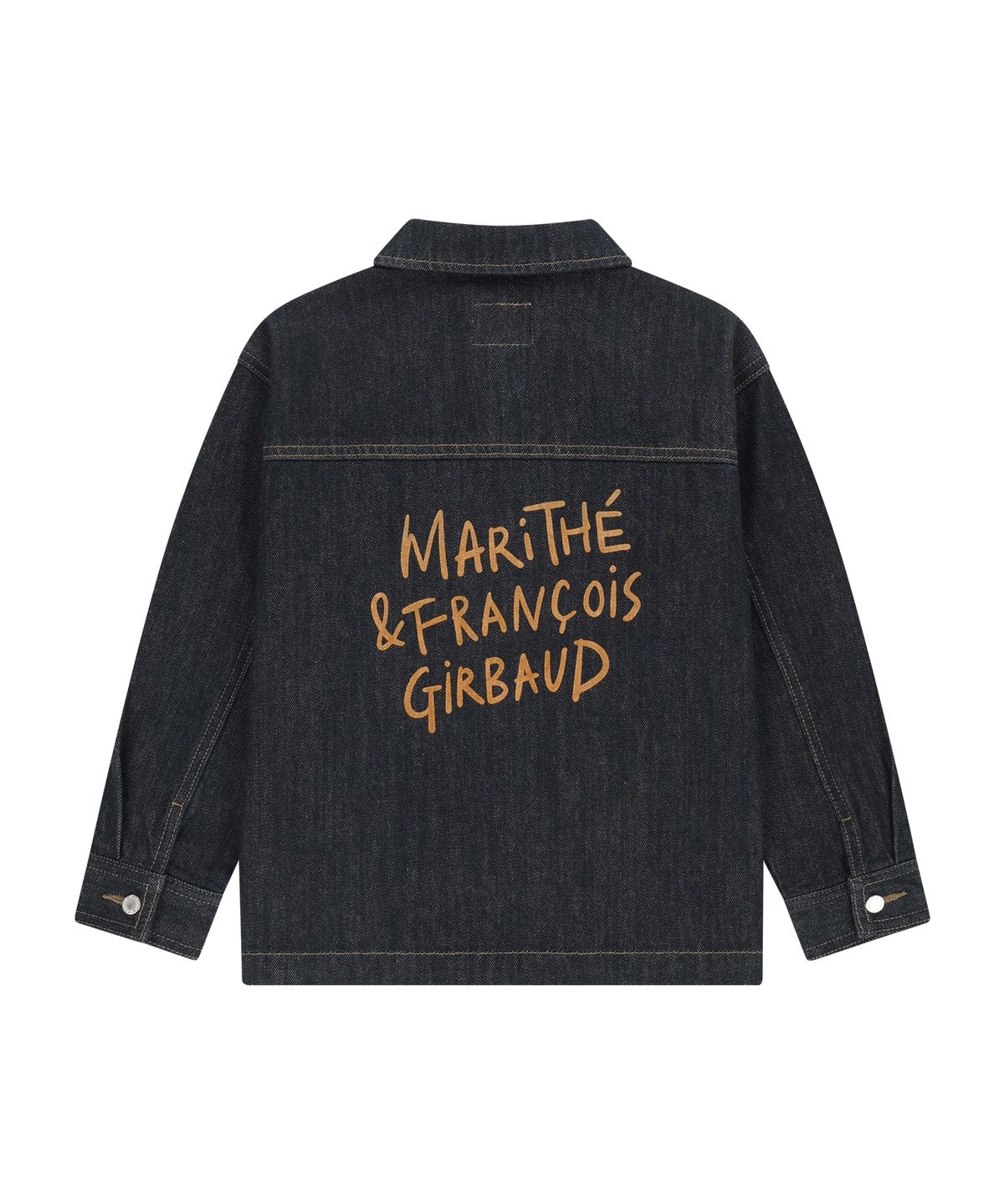 마리떼 키즈(MARITHÉ KIDS) KIDS LETTERING LOGO DENIM JACKET indigo